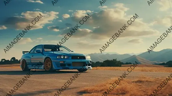 Classic 90s Beauty: Azure Gold Toyota Skyline GTX Evo in 35mm