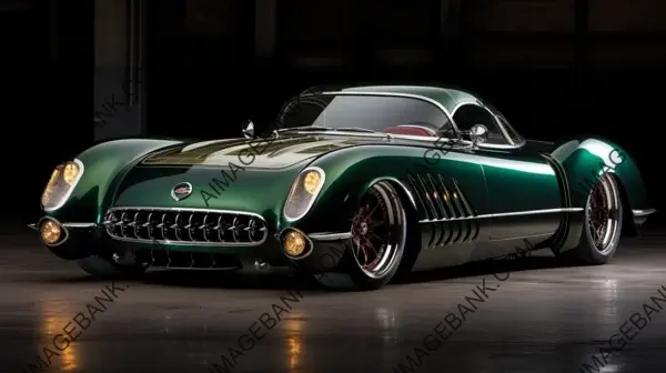 Green Carbon Beauty: Corvette 1954 SEMA Edition