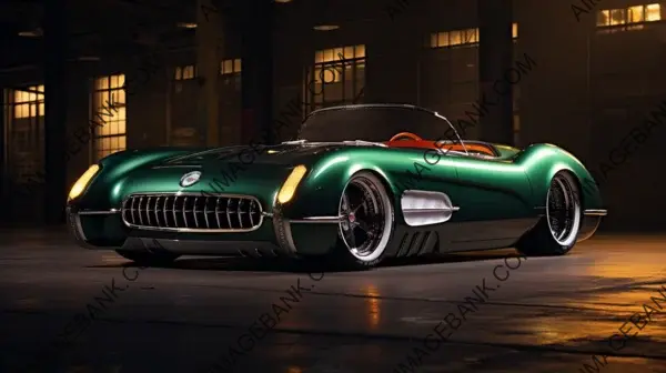 SEMA Star: Corvette 1954 with Full Green Carbon