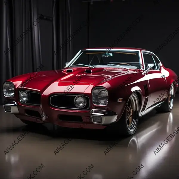 Custom GTO Muscle Car: Shiny Paint and Vintage Charm