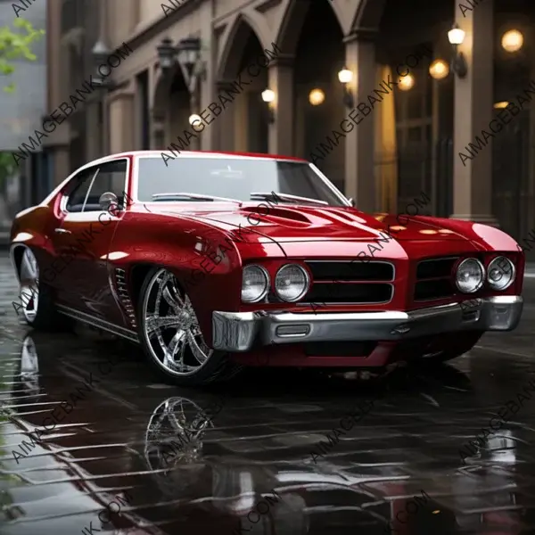 Vintage Muscle Car: Custom GTO Shines with Shiny Paint