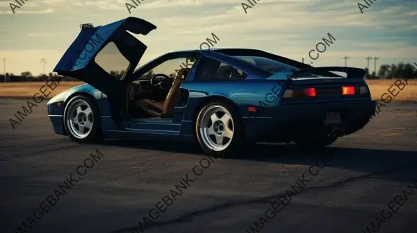 Deep Blue Toyota MR2 GT1 with Gullwing Doors