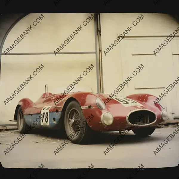 Detomaso 1954 Le Mans Racer: Captured in 40s Polaroid Film