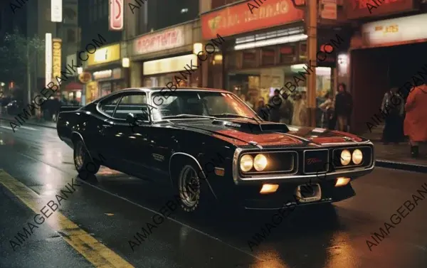 Vintage Charm: Dodge Coronet Superbee Hemi in Black Stripes