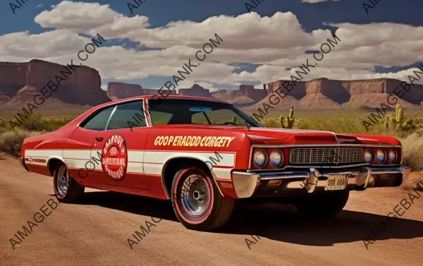 Dodge Monaco 1973 Red Rock West Express: Retro Vibes