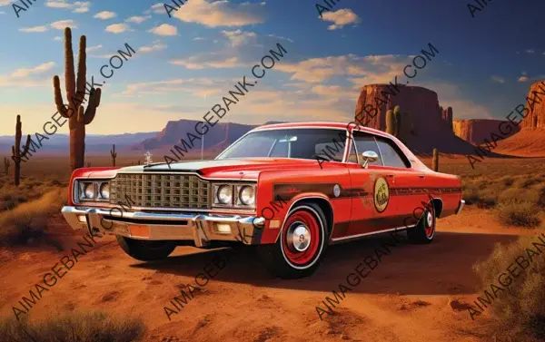 Dodge Monaco 1973 Red Rock West Express: Captured in Style