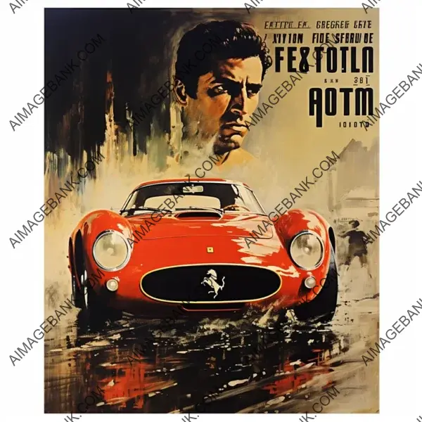 Cinematic Elegance: Ferrari GTO 1955 Neorealism