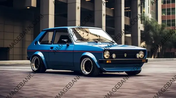 Fiat 127 Blue Carbon Trim: Vintage Charm