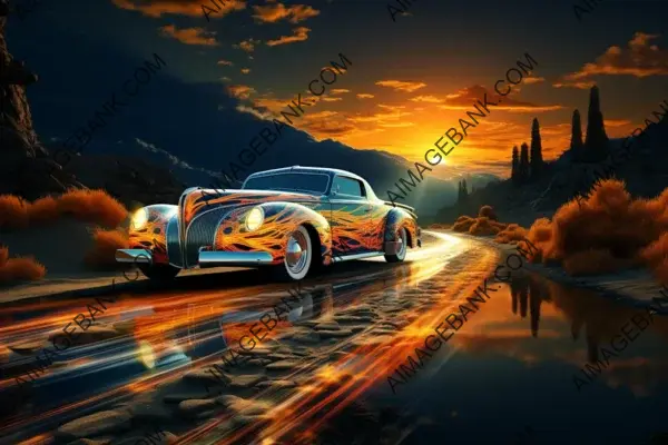 Lowrider Classic: 1939 Lincoln Zephyr &#8211; Long Exposure Shot