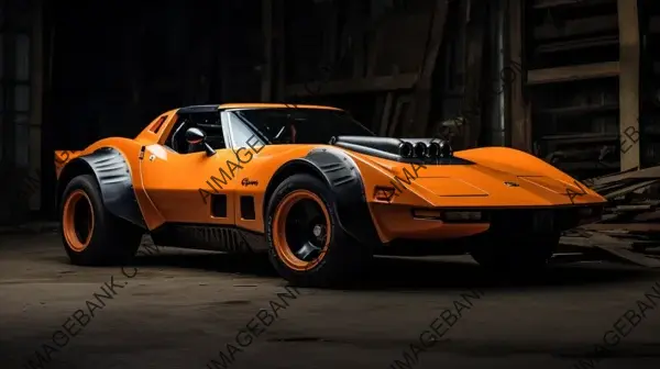 1976 Corvette Mako Full Orange Carbon Chassis: Sema Winner