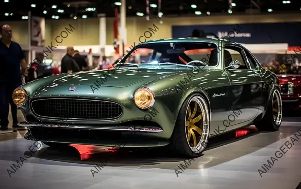 Volvo P1800 with Green Carbon Trim &#8211; 35mm Film at Sema