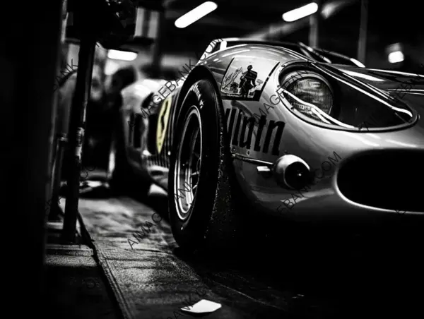 Ferrari in Monochrome: 1969 Classic Photography