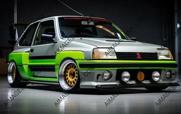 Classic Peugeot 205 GTI: Cream Green Carbon Trim