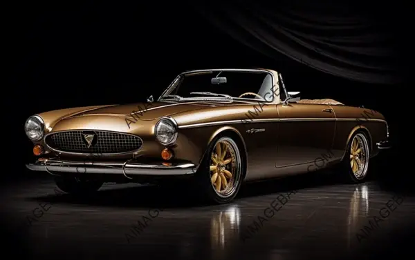 Classic Volvo P1800 Cabriolet: Brown Gold Carbon Trim