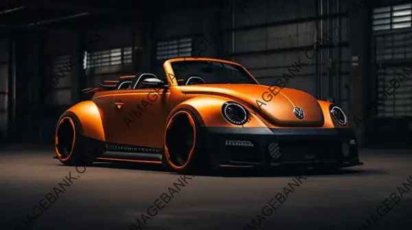 Orange Car Excellence: 2023 VW Beetle Roadster SEMA Winner