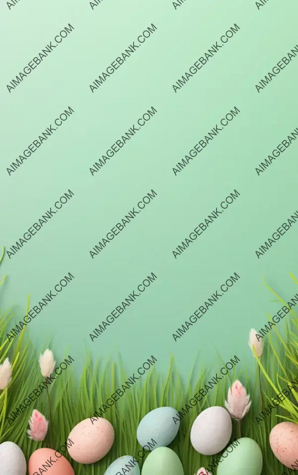 Empty Space Easter Background Mockup