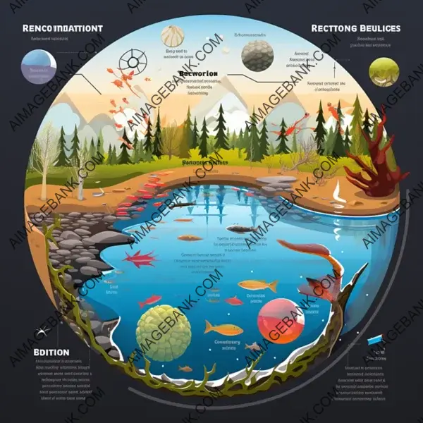 Infographics on Biology with a Reflective Design