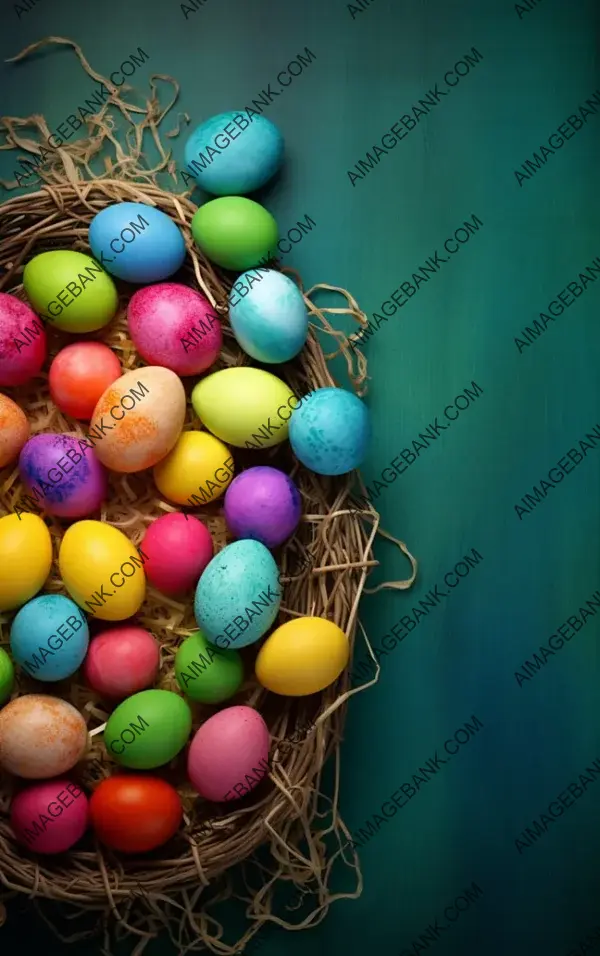 Textured Easter Background with Vibrant Colors