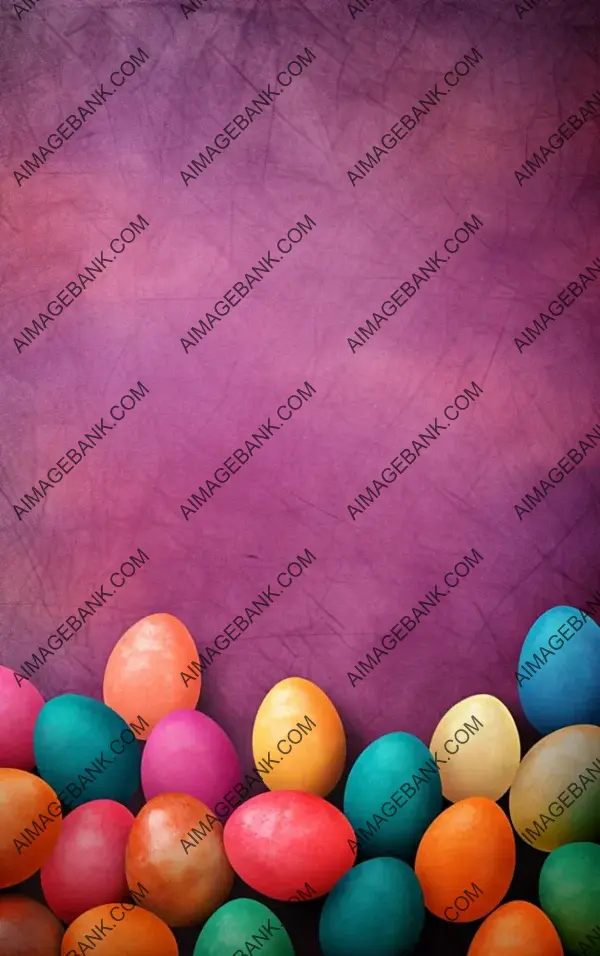 Easter Celebration with a Textured Colorful Background