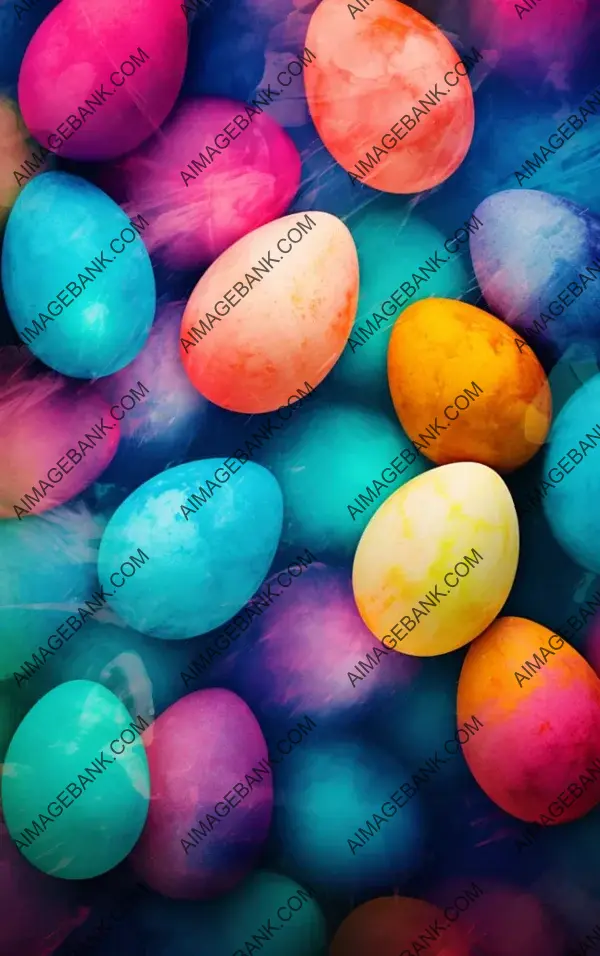 Easter Celebration with a Colorful Textured Background