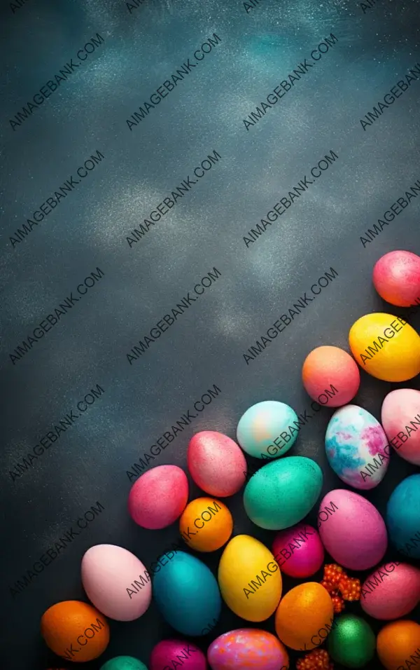 Textured Easter Background in Vibrant Hues