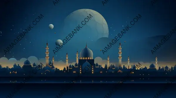 Eid Night Greeting Banner Template for the Holiday