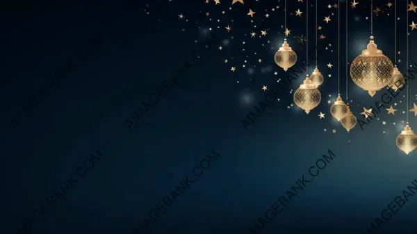 Holiday Greeting Banner Template for Eid Night