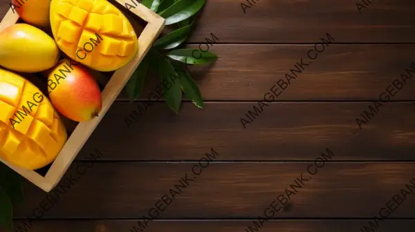 Mango Juice in a Wooden Box