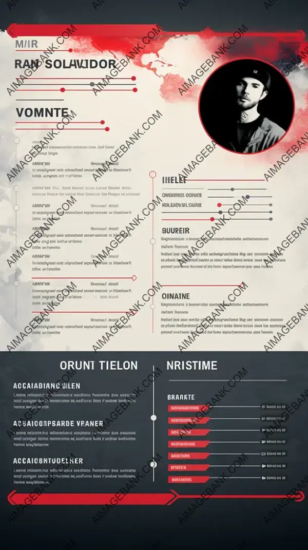 Mockup of Graphic Designer&#8217;s Resume