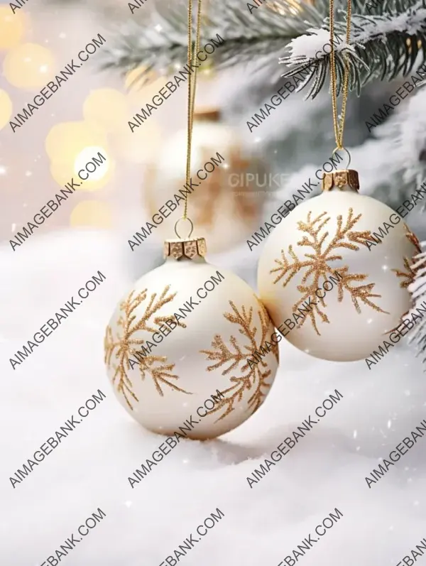 Christmas Decorations with Snowflakes