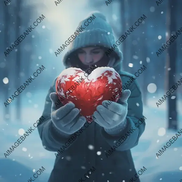 Love and Care Symbolized by Person Holding Heart