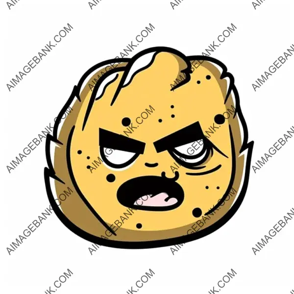 Wrathful Potato &#8211; 2D Artwork