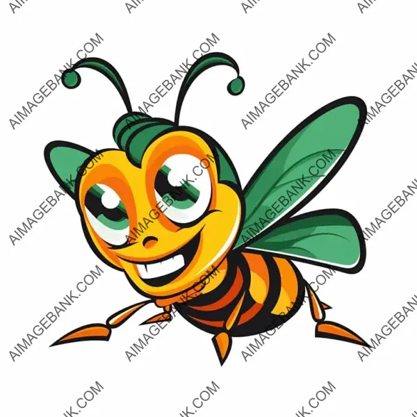 Playful Hornet &#8211; Vector Drawing