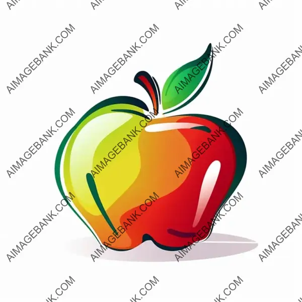 Tasty Apple &#8211; 2D Illustration