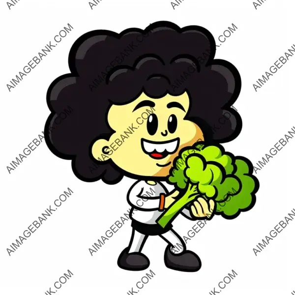 Cute Urban Cauliflower &#8211; Vector Art