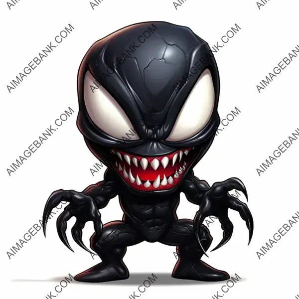 Mini Animation Clipart &#8211; Chibi Venom Style