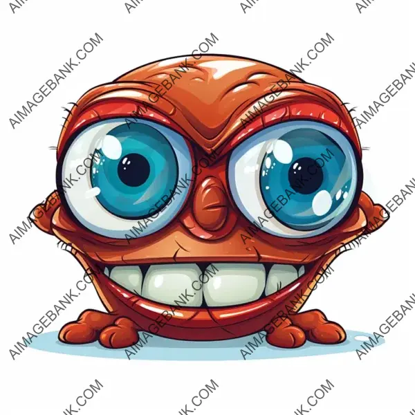 Cartoon Cyclops Isolated on White &#8211; Mythical Character