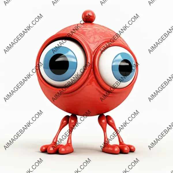 Cyclops Cartoon Character &#8211; Isolated Illustration