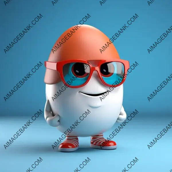 Animated Character Egg &#8211; Cartoon Illustration