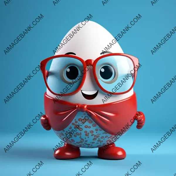 Adorable Animated Character Egg &#8211; Cartoon Design