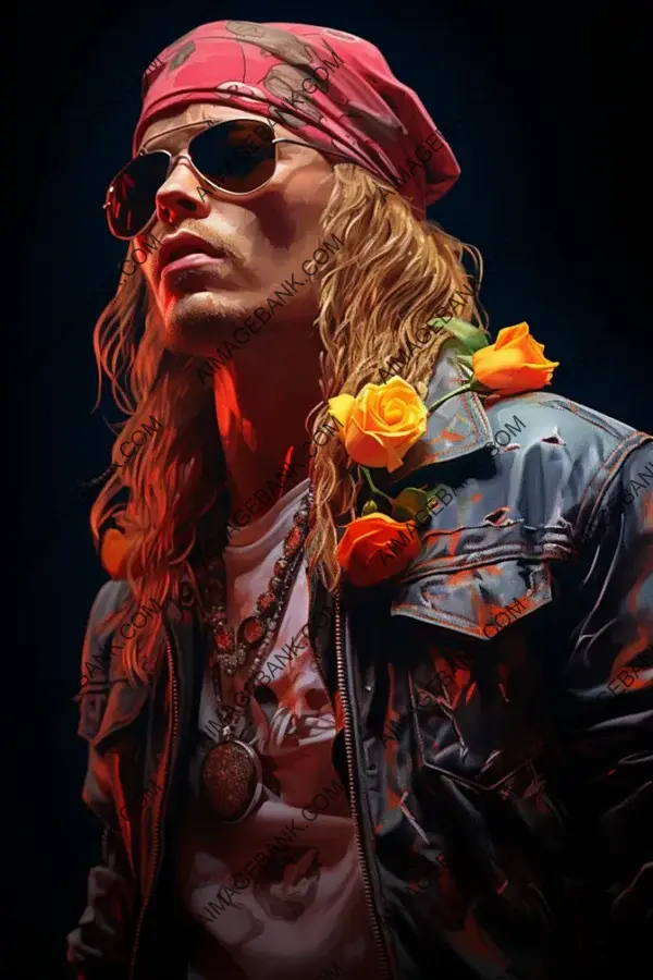 Axl Rose from Guns N&#8217; Roses: Stage Performance in 32K