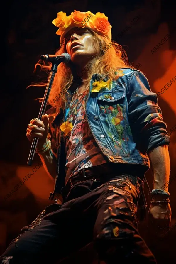 Axl Rose in 32K: Electrifying Stage Presence
