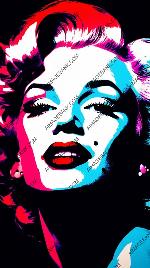 Pop Art Portrait of Marilyn Monroe: Halftone Style