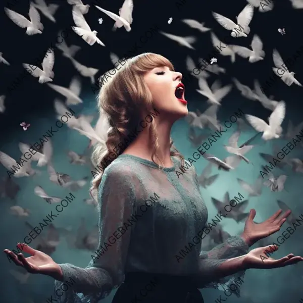 Taylor Swift on Stage: Mesmerizing Clouds Surrounding Her Performance