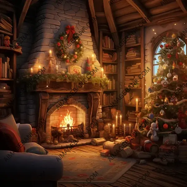 Embrace the Coziness of a Softly Lit Christmas Room