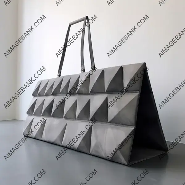 Geometric Styling in an Iconic Rigid Oversize Handbag