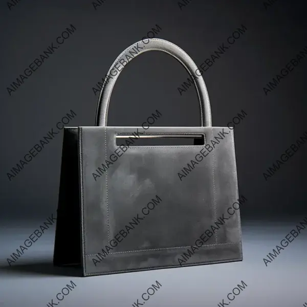 Embracing Elegance: Gray Suede Horizontal Handbag