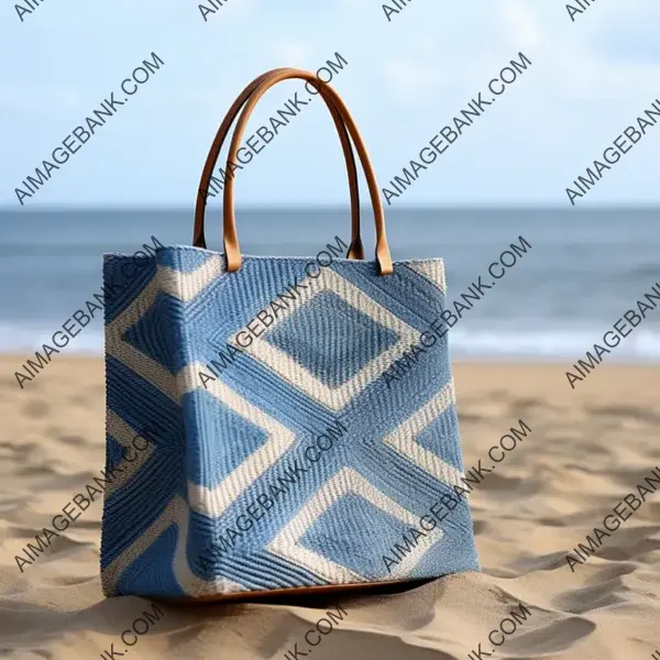 Sisal Touch: Rectangular Very Geometric Handbag