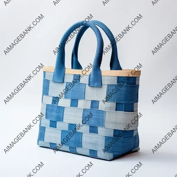 Sisal Chic: Rectangular Very Geometric Handbag