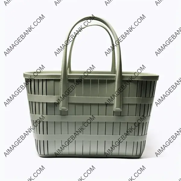 Timeless Elegance: Light Grey Rectangular Handbag